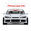 Honda Racing Custom Vinyl Sunstrip – Universal Fit 140cm 150cm 160cm