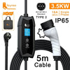 feyree EV Charger Type2 16A 3.5kW Portable Charging Box 5M Cable GBT Socket Type1 J1772 Adapter for Electric Vehicle Car Charger