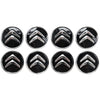 4/8Pcs 60MM Car Wheel Center Cap Replacement Black Wheel Centre Hub Caps Alloy Tire Rim Cover for Citroen C1C3C4 DS3 Most Models