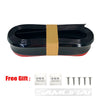 Car Front Bumper Lip Carbon Fiber Rubber Universal Protector Bumper Lip Strip Spoiler Side Skirt Rubber Anti Scratch Protector