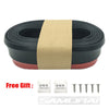 Car Front Bumper Lip Carbon Fiber Rubber Universal Protector Bumper Lip Strip Spoiler Side Skirt Rubber Anti Scratch Protector