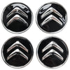 4PCS Wheel Centre Hub Caps Alloy 60MM Wheel Center Cap Replacement for Citroen C1 C3 C4 DS3 Most Models Caps Auto Decoration