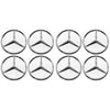 Mercedes-Benz Wheel Center Caps (4/8PCS) 75mm Silver Hub Caps for Benz Models