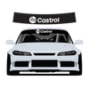 Castrol Custom Vinyl Sunstrip – Universal Fit 140cm 150cm 160cm