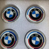 4PCS 56/68mm Floating Wheel Centre Caps for BMW 50th Anniversary – Fit E39 E46 E60 F10 F30 G20 X3 X5