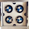 4PCS 56/68mm Floating Wheel Centre Caps for BMW 50th Anniversary – Fit E39 E46 E60 F10 F30 G20 X3 X5