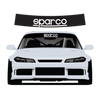 Sparco Custom Vinyl Sunstrip – Universal Fit 140cm 150cm 160cm