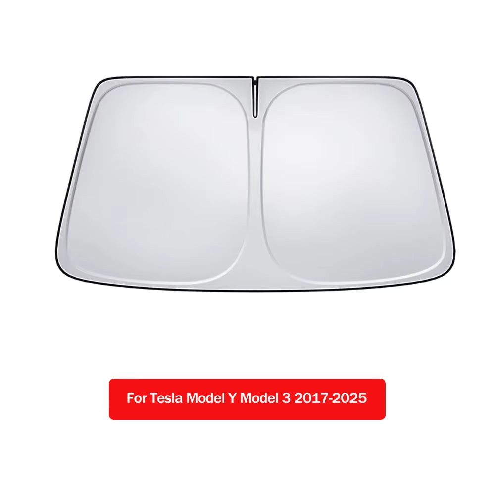 2026 for Tesla Model Y Juniper Model 3 Highland Windshield Sunshade Sun Blockage Foldable Heat Insulation Sunshade Storage Bag