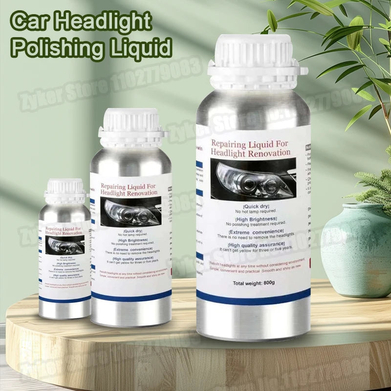 100/ 200/ 800Ml Car Headlight Restoration Liquid Car Headlight Polishing Evaporator Liquid Chemicals Headlight Headlights Liquid