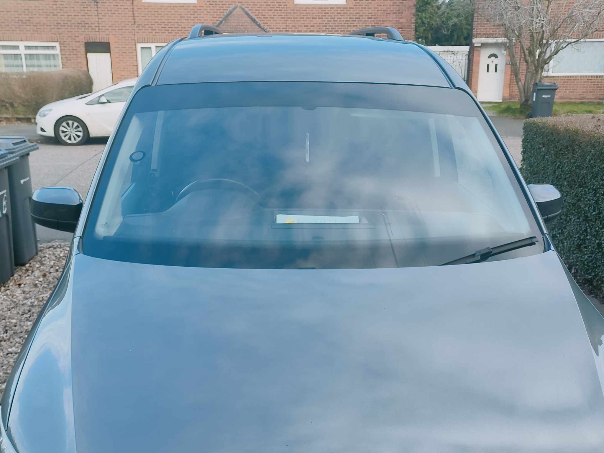 Gloss Black/matte black Sun Strip Universal Car Van Windscreen Sun strip 140cm 150cm 160cm