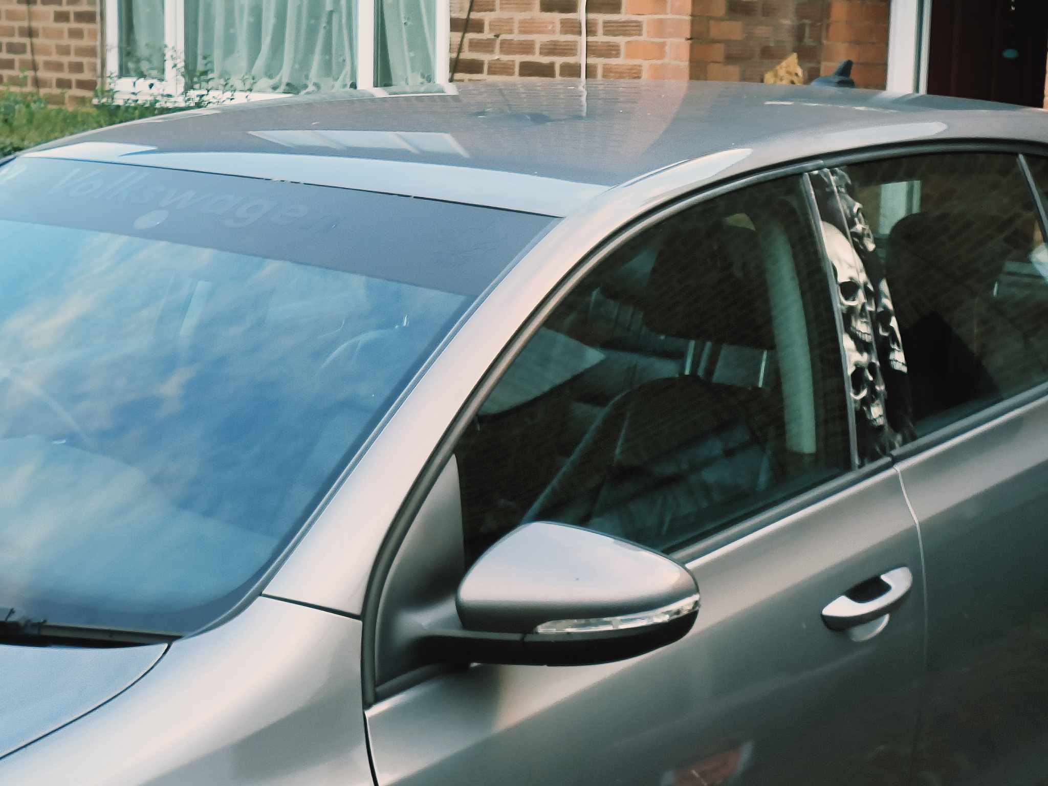 Gloss Black/matte black Sun Strip Universal Car Van Windscreen Sun strip 140cm 150cm 160cm