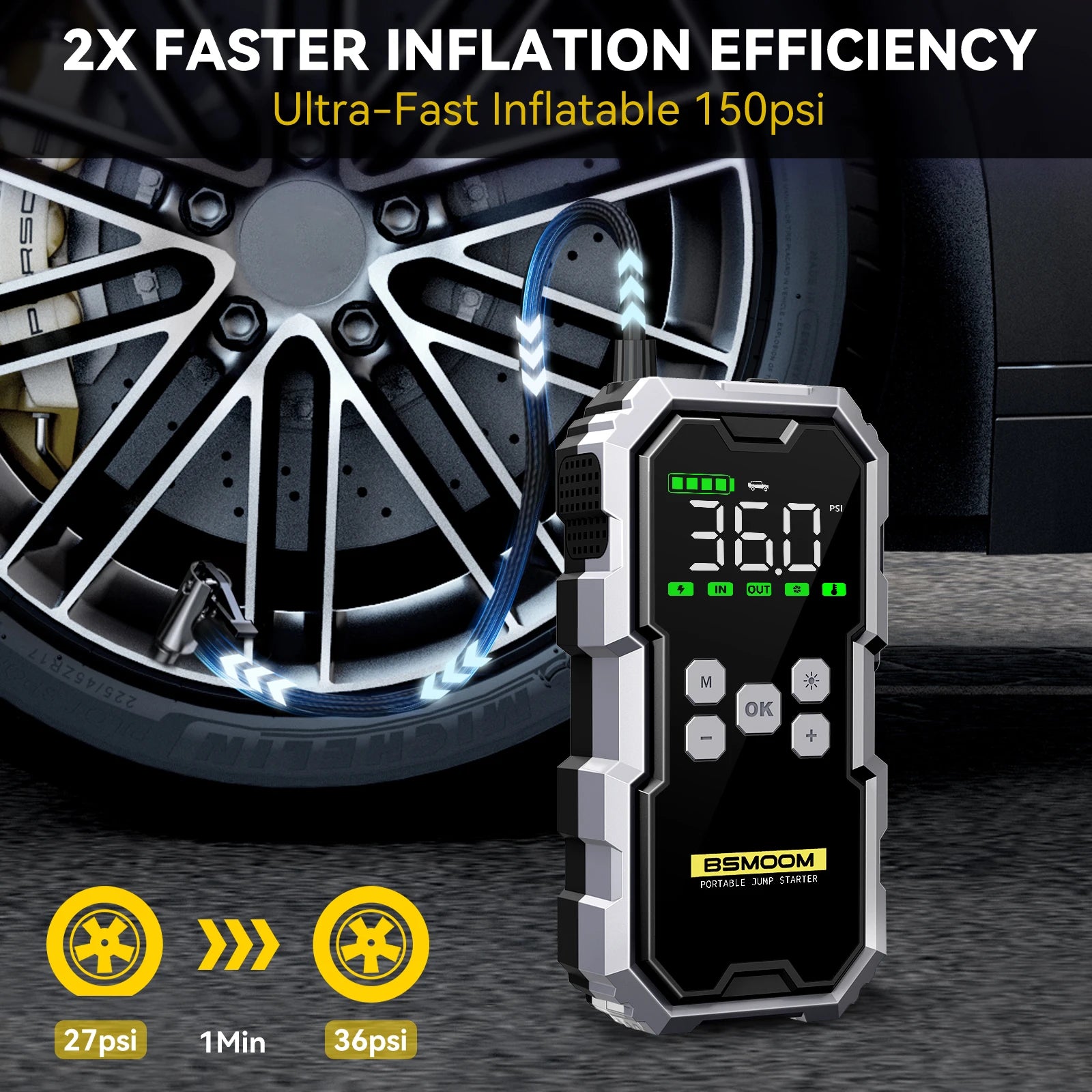 Power Bank 21800Mah/26800Mah Jump Starter Portable Charger Car Booster Auto Starting Device Emergency Car Battery Starter