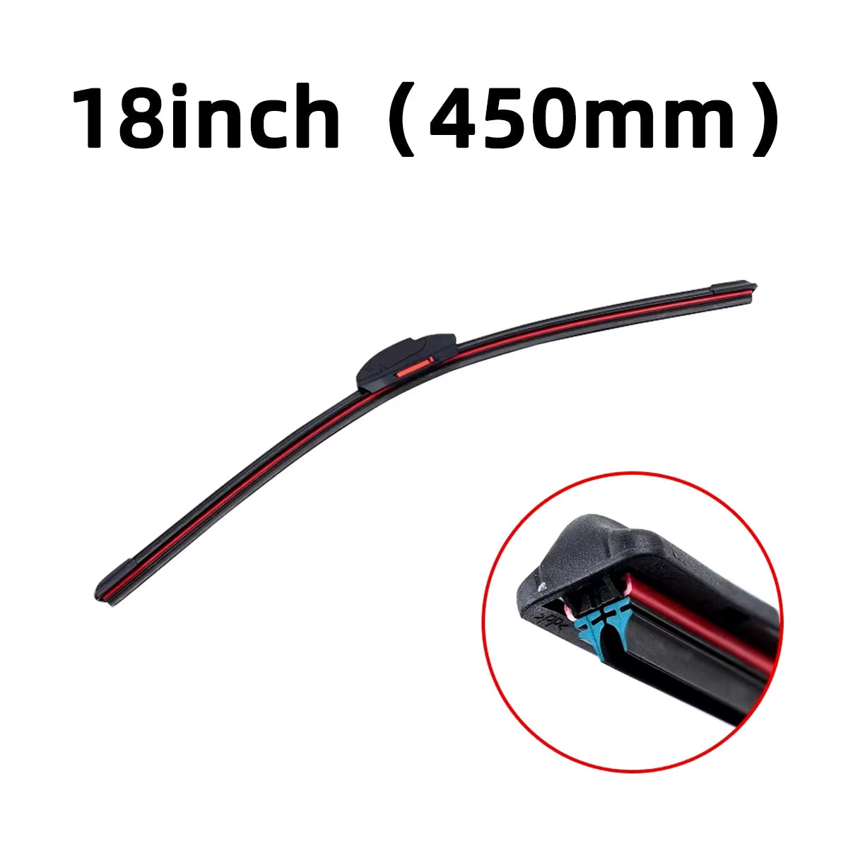 J U Hook Double Rubber Wiper Blades for Car Windshield Wipers 13 "14" 16 "18" 19 "20" 21 "22" 24 "26" 28 "Waterproof Wipers