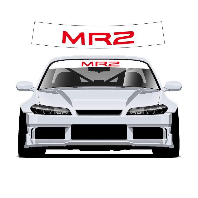 Mr2 v2 Custom Vinyl Sunstrip – Universal Fit 140cm 150cm 160cm