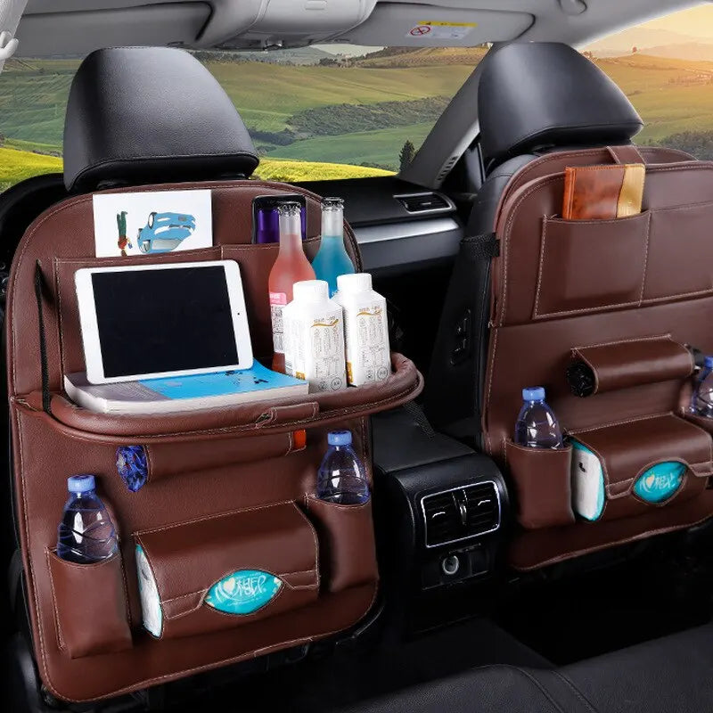 Car Seat Back Organizer with Foldable Table try