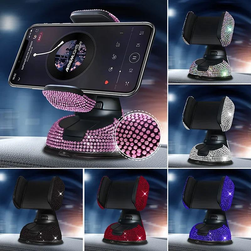 Diamond Cell Phone Holder for Car  Phone Mount