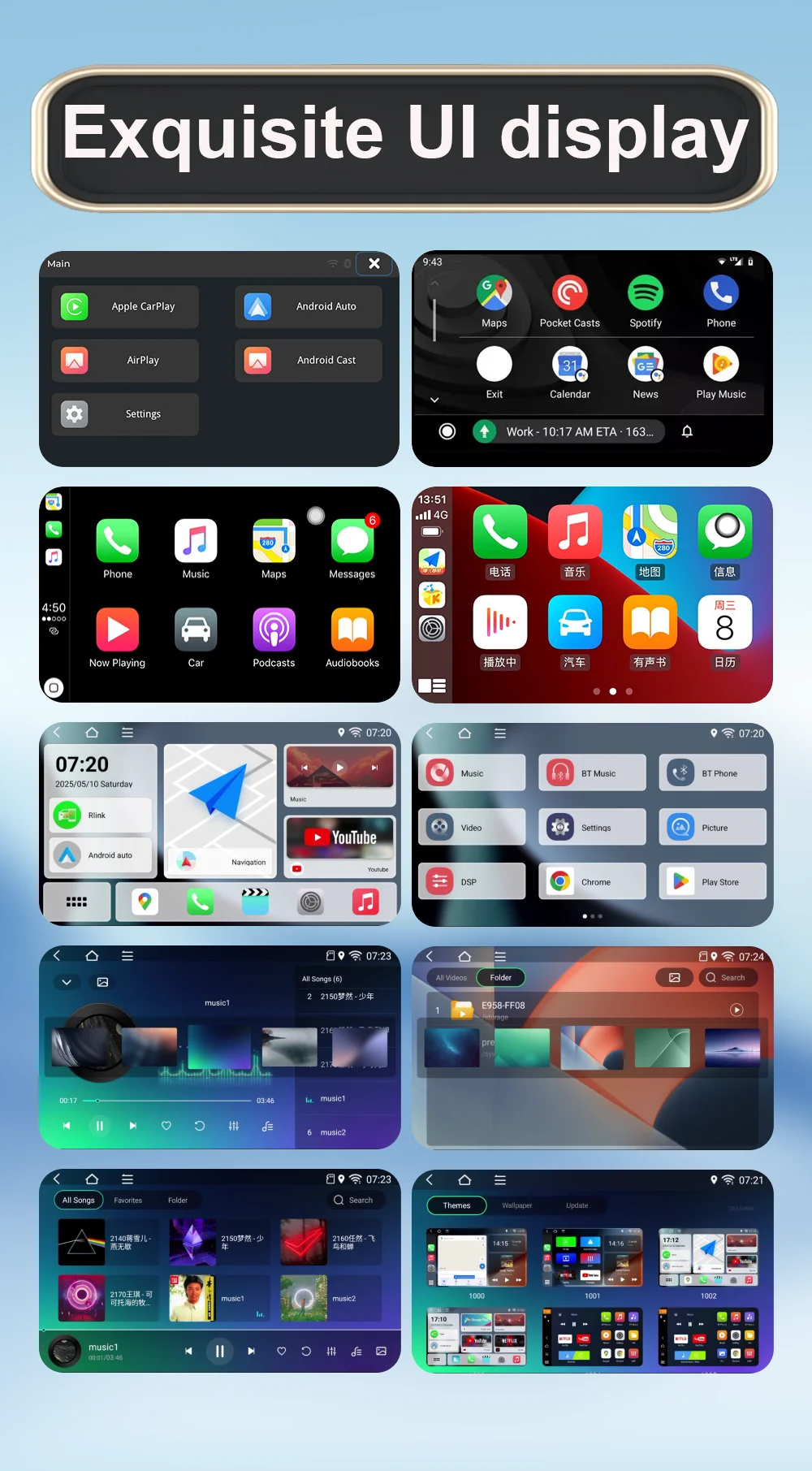 CarPlay Android  AI Box  Supports Wireless CarPlay Android Auto Adapters and 5G WiFi