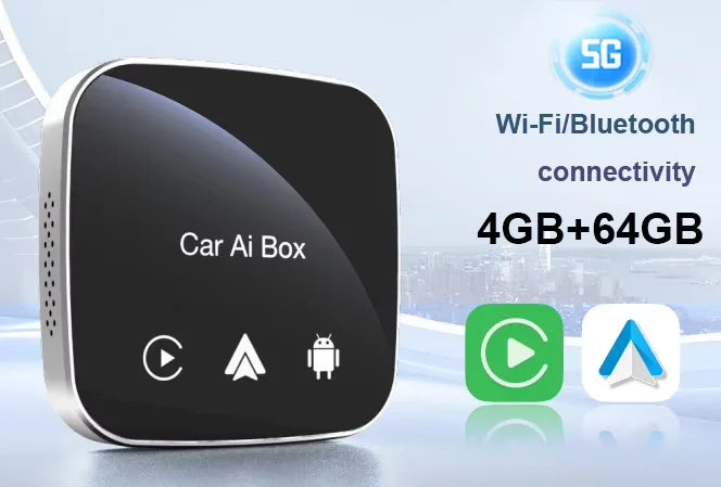 CarPlay Android  AI Box  Supports Wireless CarPlay Android Auto Adapters and 5G WiFi