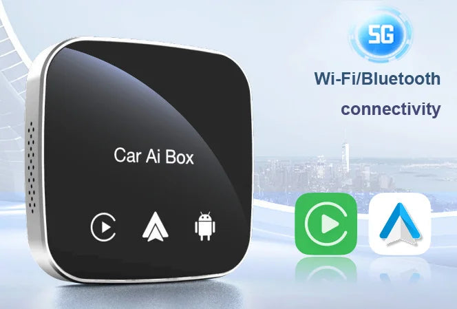 CarPlay Android  AI Box  Supports Wireless CarPlay Android Auto Adapters and 5G WiFi