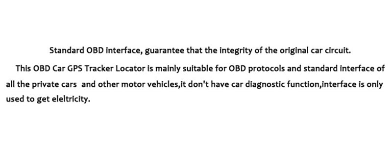 OBD II GPS Tracker 16PIN OBD Plug Play Car GSM OBD2 Tracking Device GPS locator OBDII with online Software IOS Andriod APP
