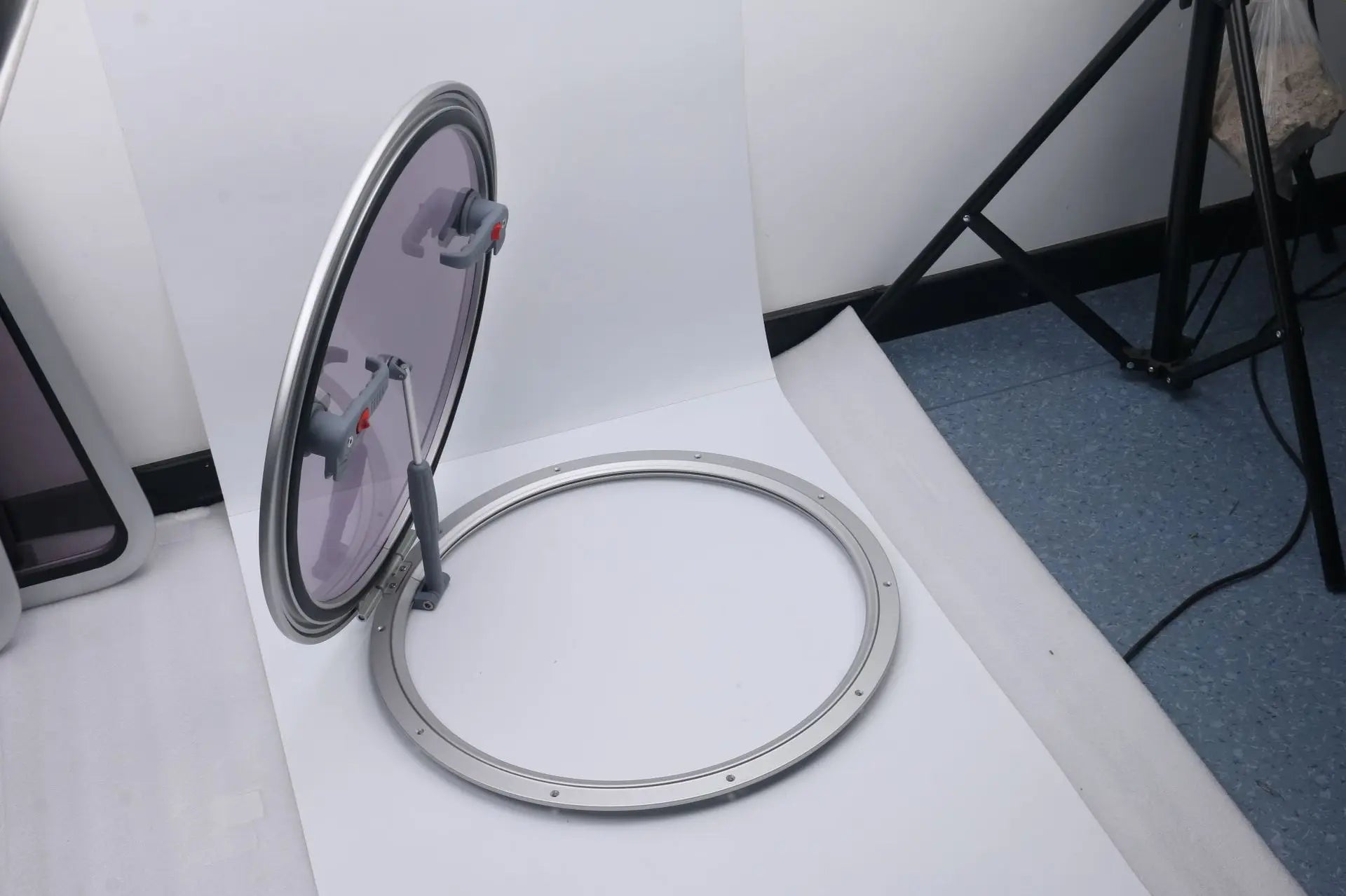 Aluminum Alloy Round Porthole Skylight Accessories Multi-Specification Acrylic Glass for Marine Yacht RV Boat Piston Included