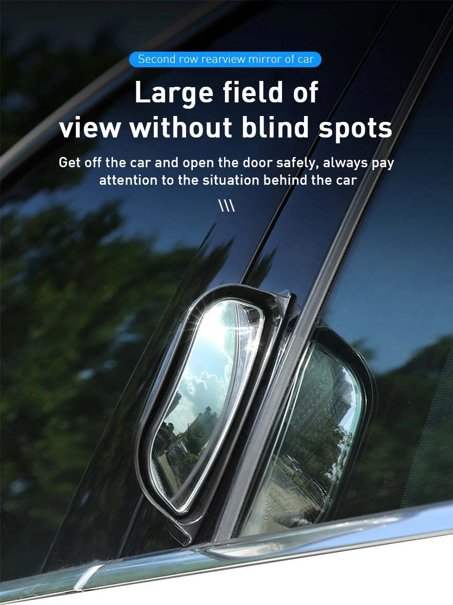 SEAMETAL Universal Car Rear View Mirror Wide-angle Auto Second Row Seats Rearview Mirror Blind Spot Mirrors for Car Accessories