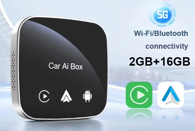 CarPlay Android  AI Box  Supports Wireless CarPlay Android Auto Adapters and 5G WiFi