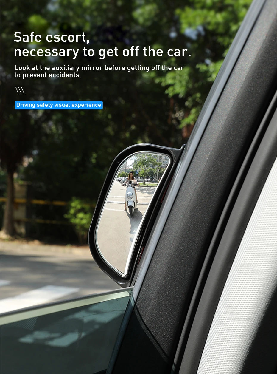 SEAMETAL Universal Car Rear View Mirror Wide-angle Auto Second Row Seats Rearview Mirror Blind Spot Mirrors for Car Accessories