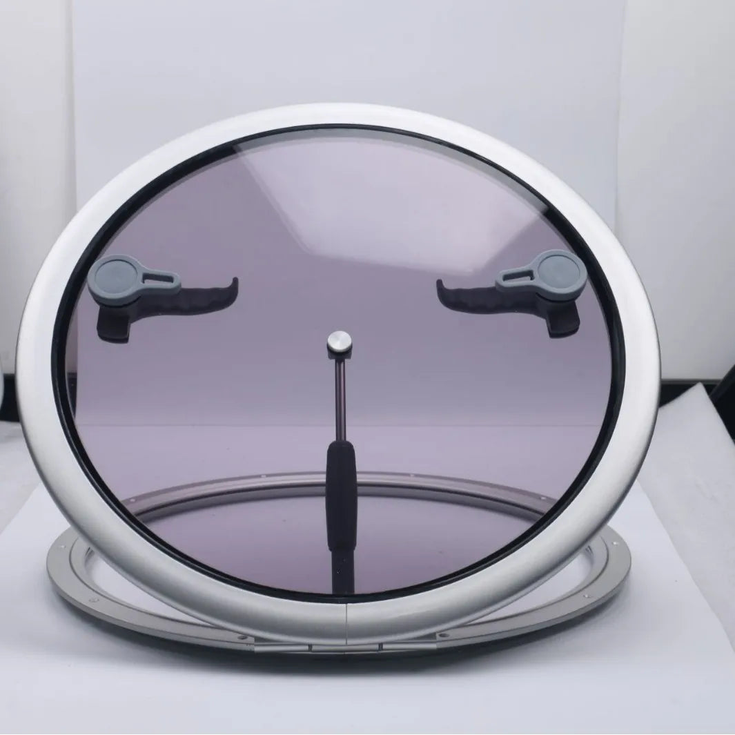 Aluminum Alloy Round Porthole Skylight Accessories Multi-Specification Acrylic Glass for Marine Yacht RV Boat Piston Included