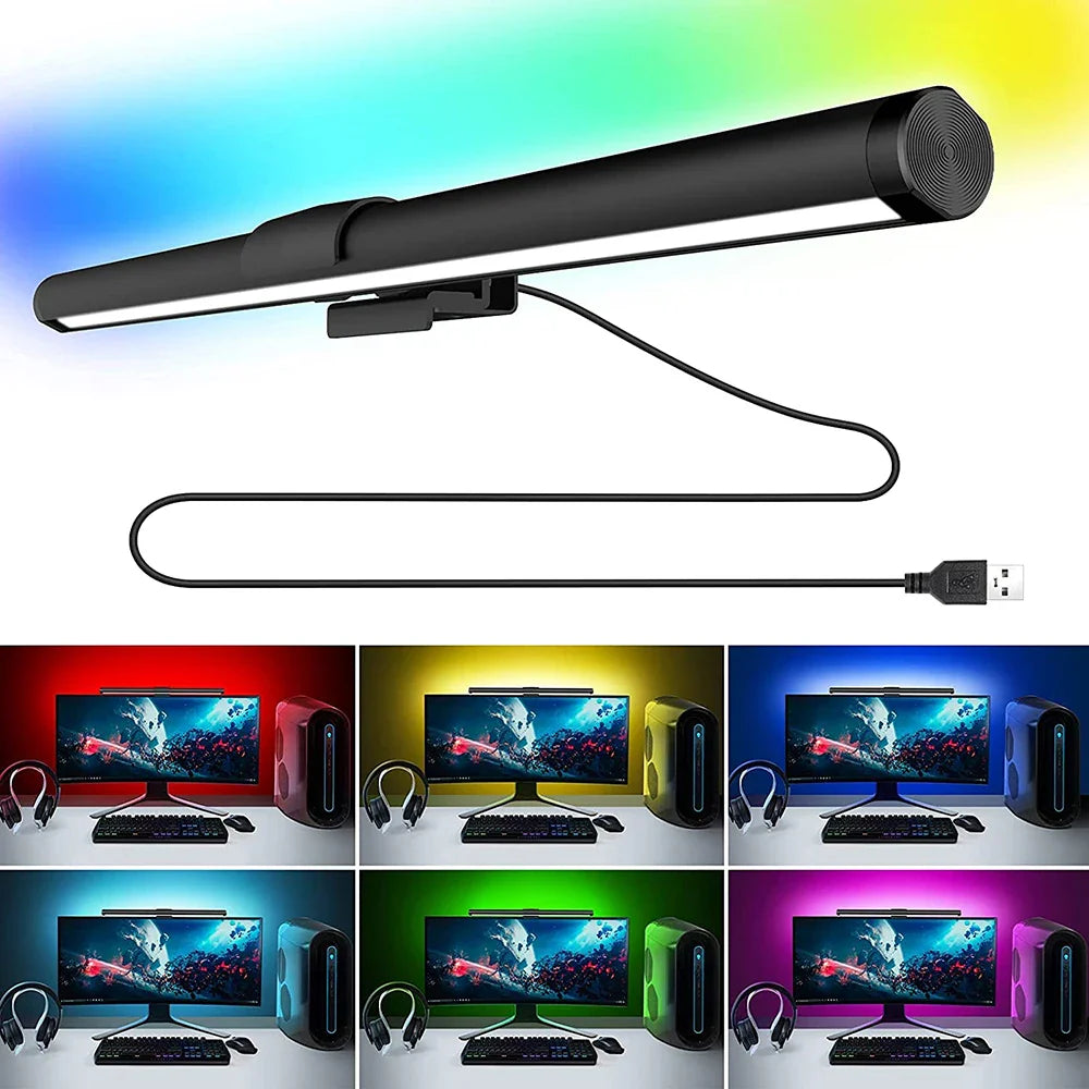 Monitor Light Bar Eye-Care Stepless Dimming Lighting Table Lamp for Work/Gaming