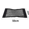 Car Trunk Mesh Organizer Car Tail Storage Net Seat Back Pocket Universal Trunk Bag Auto Magic Tape Network Interior Accessories