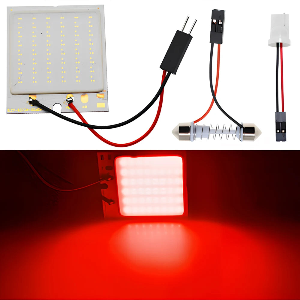 1pc T10 W5w Cob 24SMD 36SMD 48SMD Car Led Clearance License Panel Lamp Auto Interior dome Reading Bulb Trunk Festoon Light white