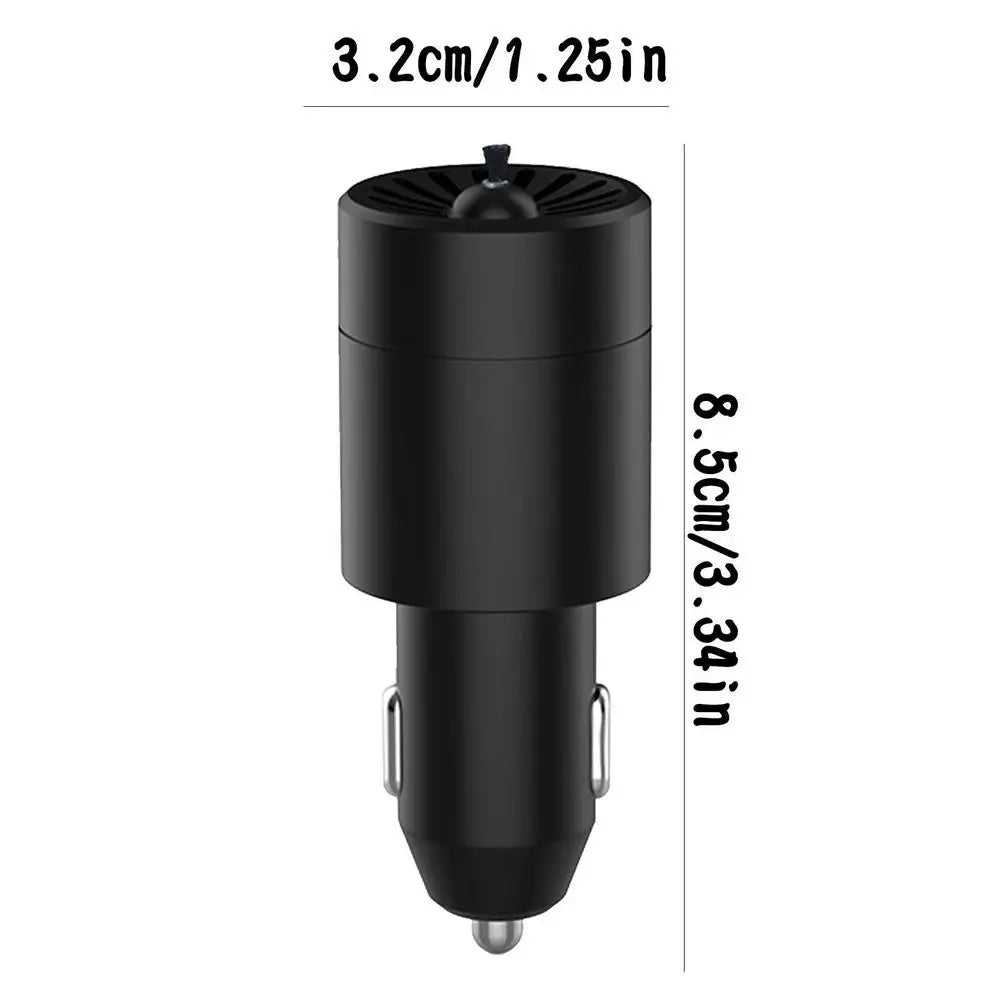 Mini Car Air Purifier – 12V Negative Ion Deodorization & Portable Travel Essential