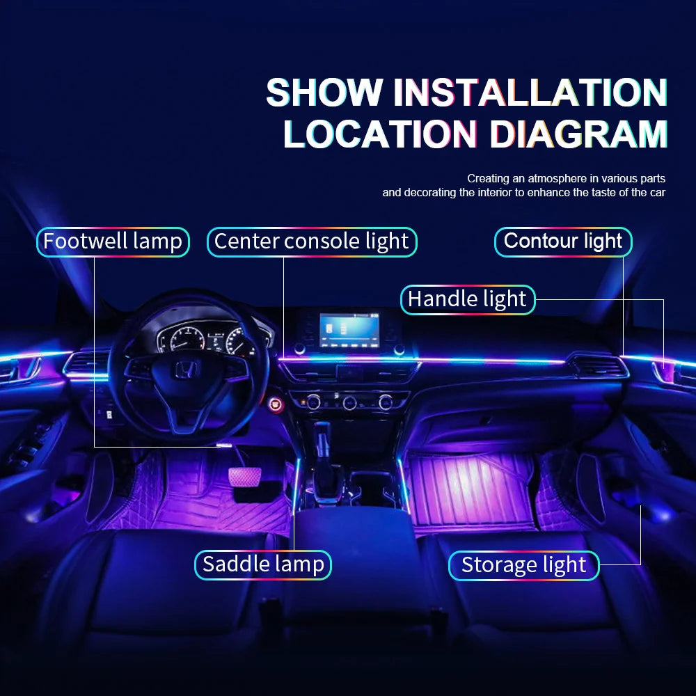 EliteRide AmbientGlow™ – Interior LED Lighting Kit