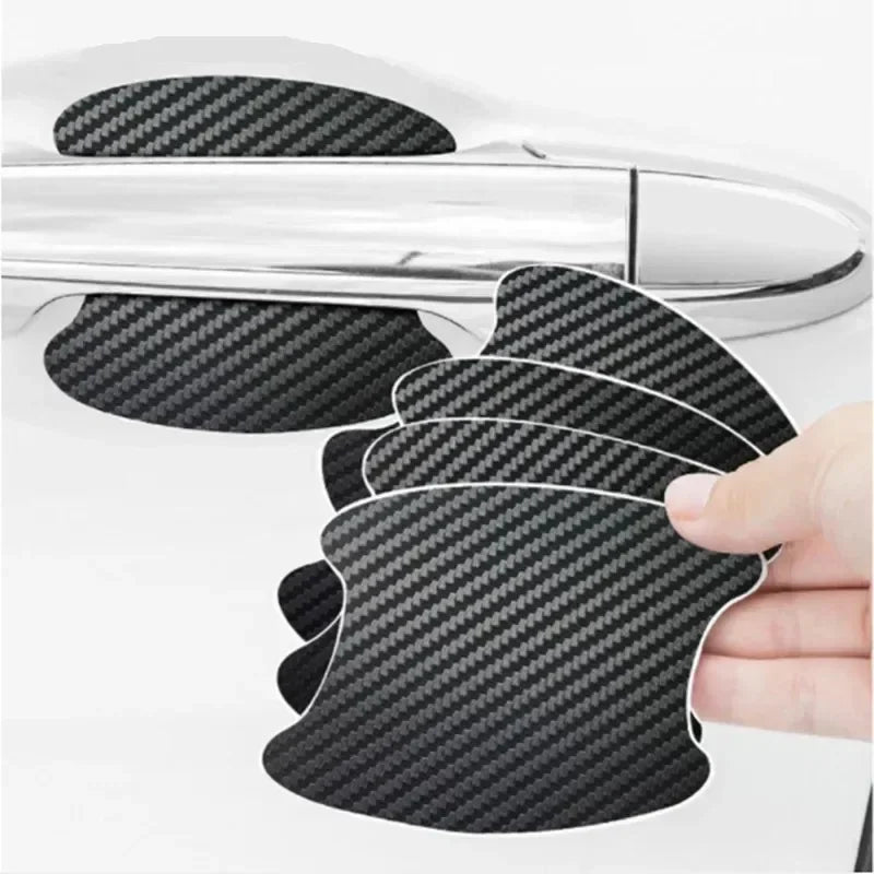4PCS Car Door Handle Protective Film Carbon Fiber Stickers Scratch Resistant Covers Exterior Car Stickers for Cars Accessories