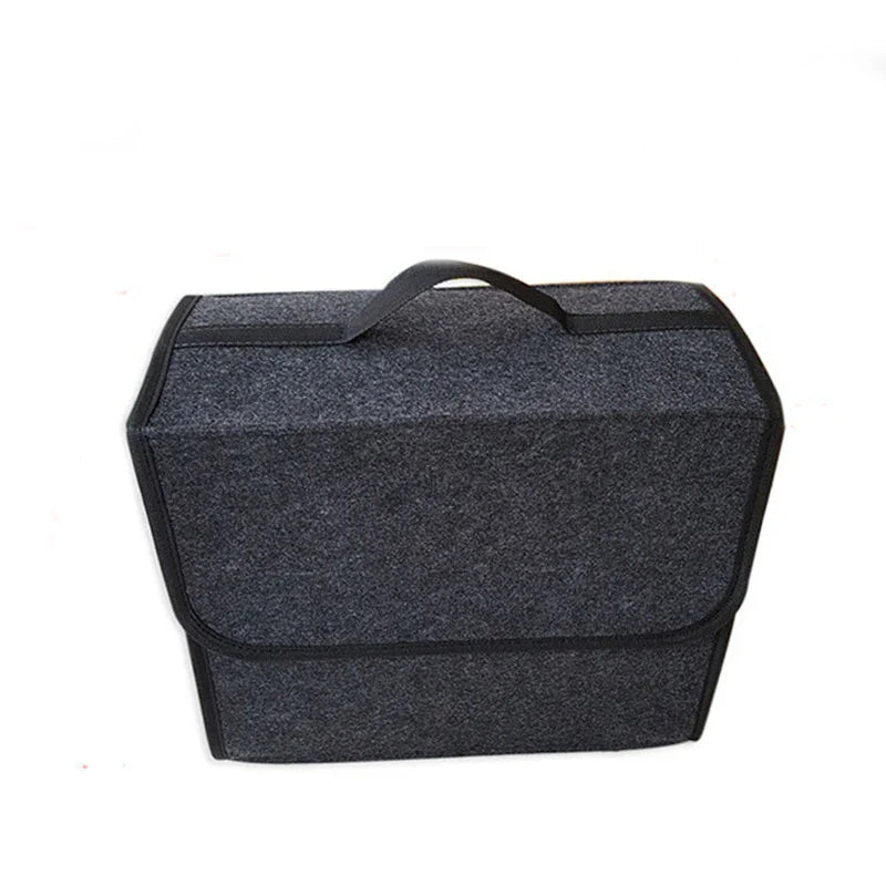 Gray Car Trunk Organizer Anti Slip