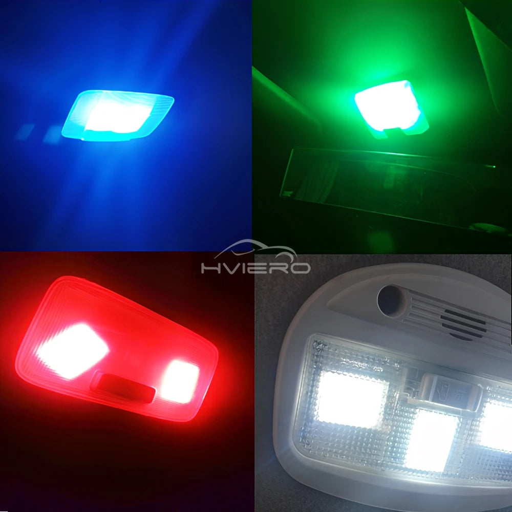 1pc T10 W5w Cob 24SMD 36SMD 48SMD Car Led Clearance License Panel Lamp Auto Interior dome Reading Bulb Trunk Festoon Light white