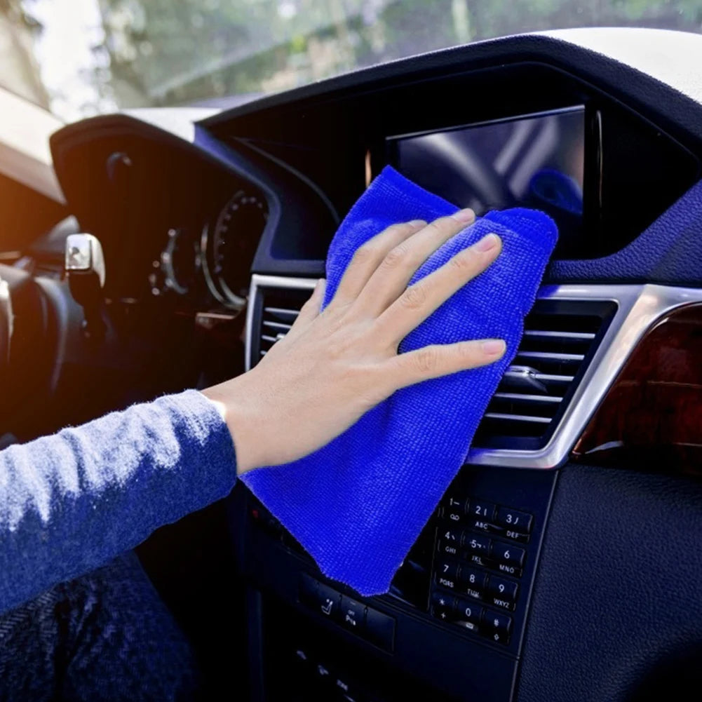 Microfiber Fiber Towel Thickened Car Cleaning Towel Quick Dry Car Wash Cloths Auto Detailing Towels for Auto Valeting Waxing