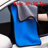 6/2pcs Microfiber Cleaning Towels Thickened Extra Soft High Water Absorption Plush Drying Car Washing Clothes Car Accessories