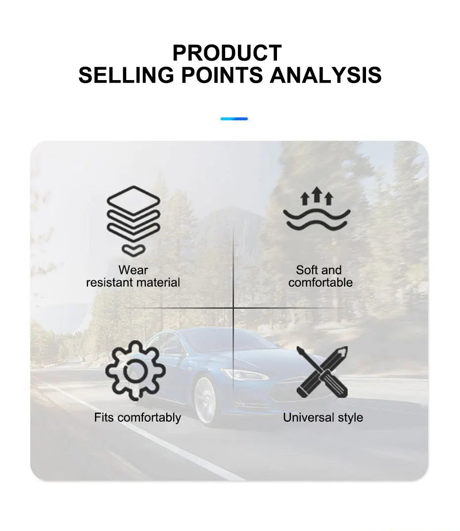 SEAMETAL Car Armrest Box Pad PU Leather Center Console Cover Elbow Rest Cushion Mat with Cup Holder Auto Arm Rest Extension Pad