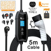 feyree EV Charger Type2 16A 3.5kW Portable Charging Box 5M Cable GBT Socket Type1 J1772 Adapter for Electric Vehicle Car Charger