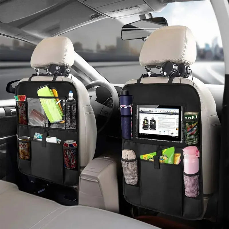 Car Backseat Organizer with Tablet Holder Seat Protector & Storage Pockets