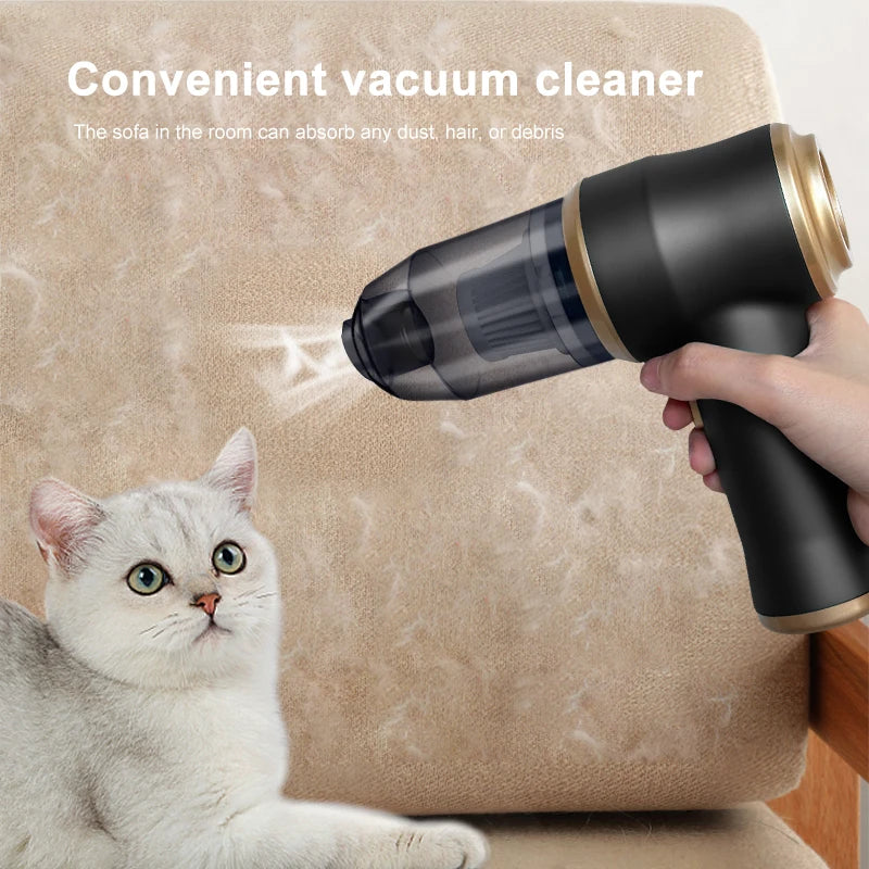 2-in-1 Car Vacuum Cleaner & Air Blower High Power Portable Dust Cleaner