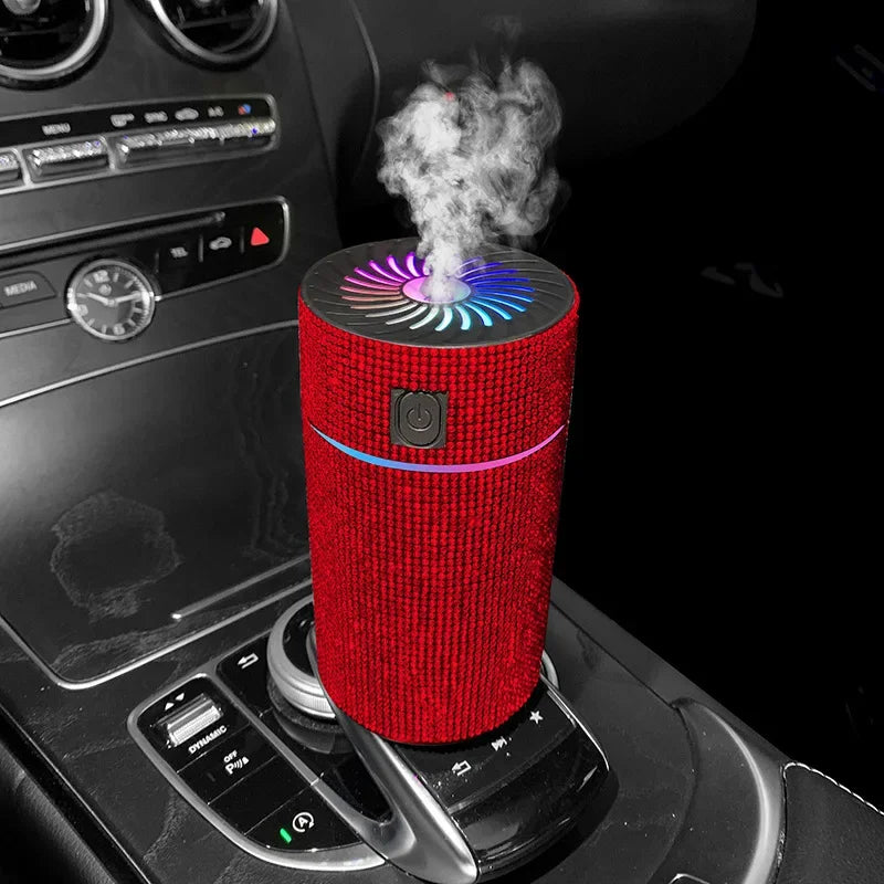 Luxury Diamond Car Diffuser Humidifier with LED Light