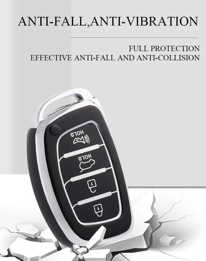 3 4 Button TPU Car Smart Key Case Cover