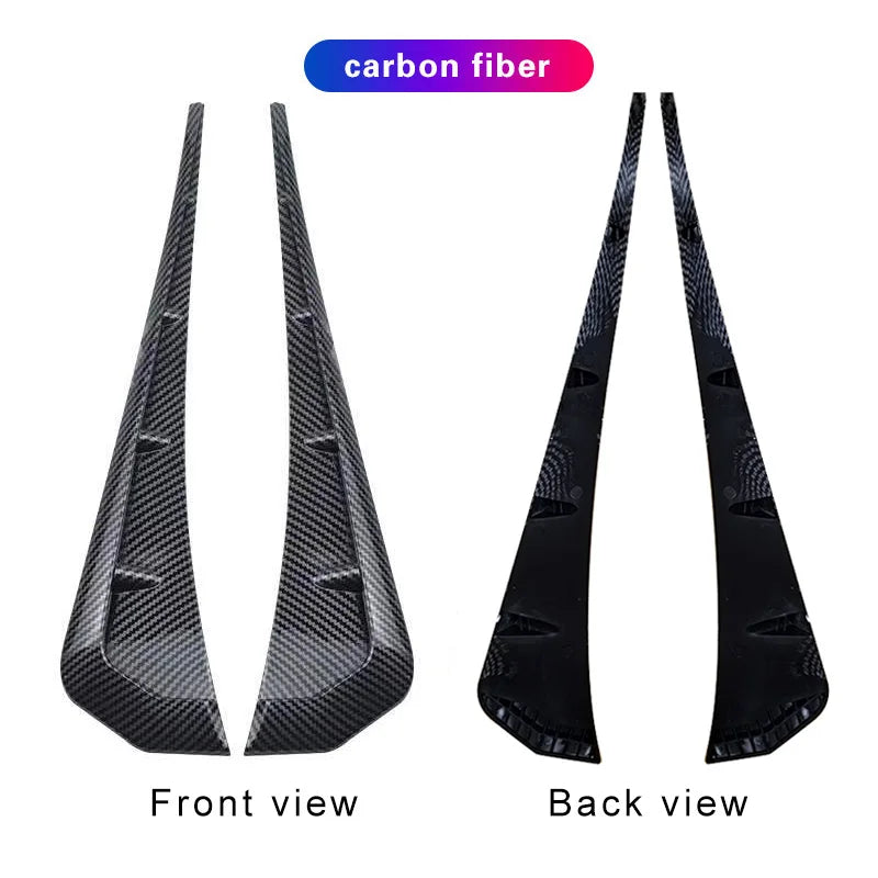 A Pair Car Side Fender Spoiler Wind Knife Side Gills Universal Air Vent Decorative Side Wing Stickers  Trim Accessorie