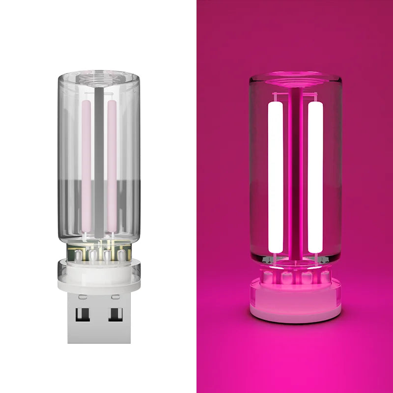 Car Atmosphere Light USB Night Light Touch Dimming LED Incandescent Filament Lamp Bulb Emergency Lighting Plug Play Ambient Lamp