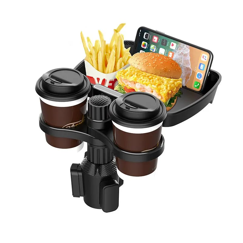 Car Seat Cup Holder Snack Tray Drink Holder