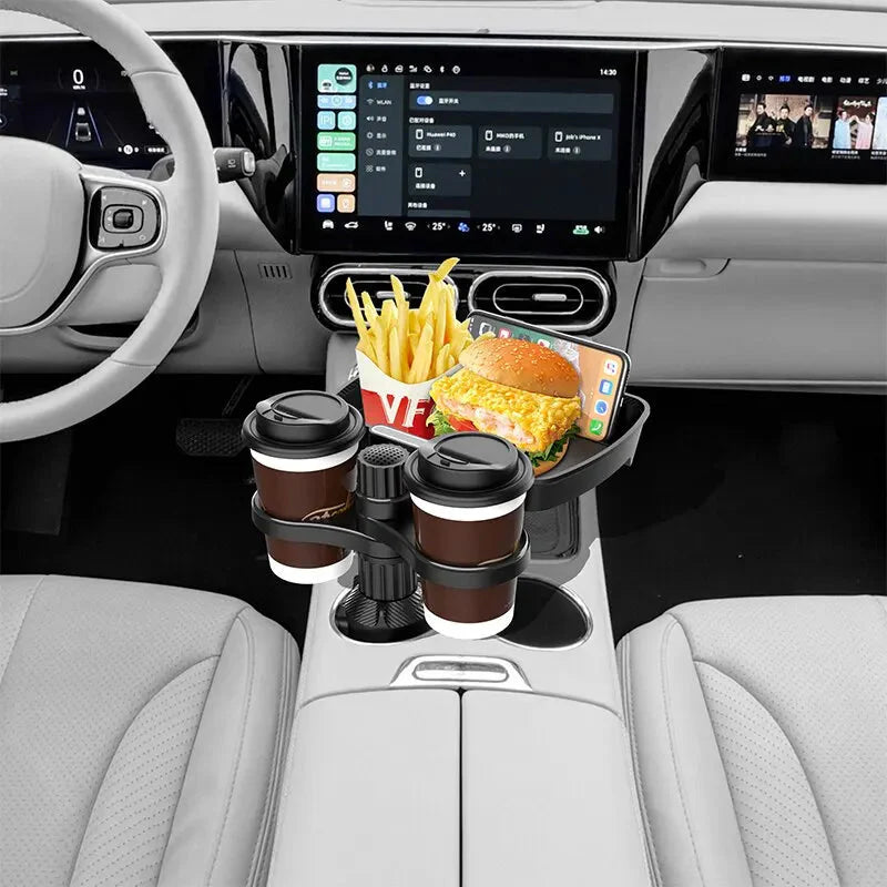 Car Seat Cup Holder Snack Tray Drink Holder