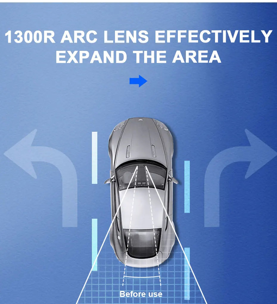 SEAMETAL Car Baby Mirrors Interior Mirror Wide Angle Panoramic Anti Glare Rear View Convex Mirror Reverse Parking Accessories